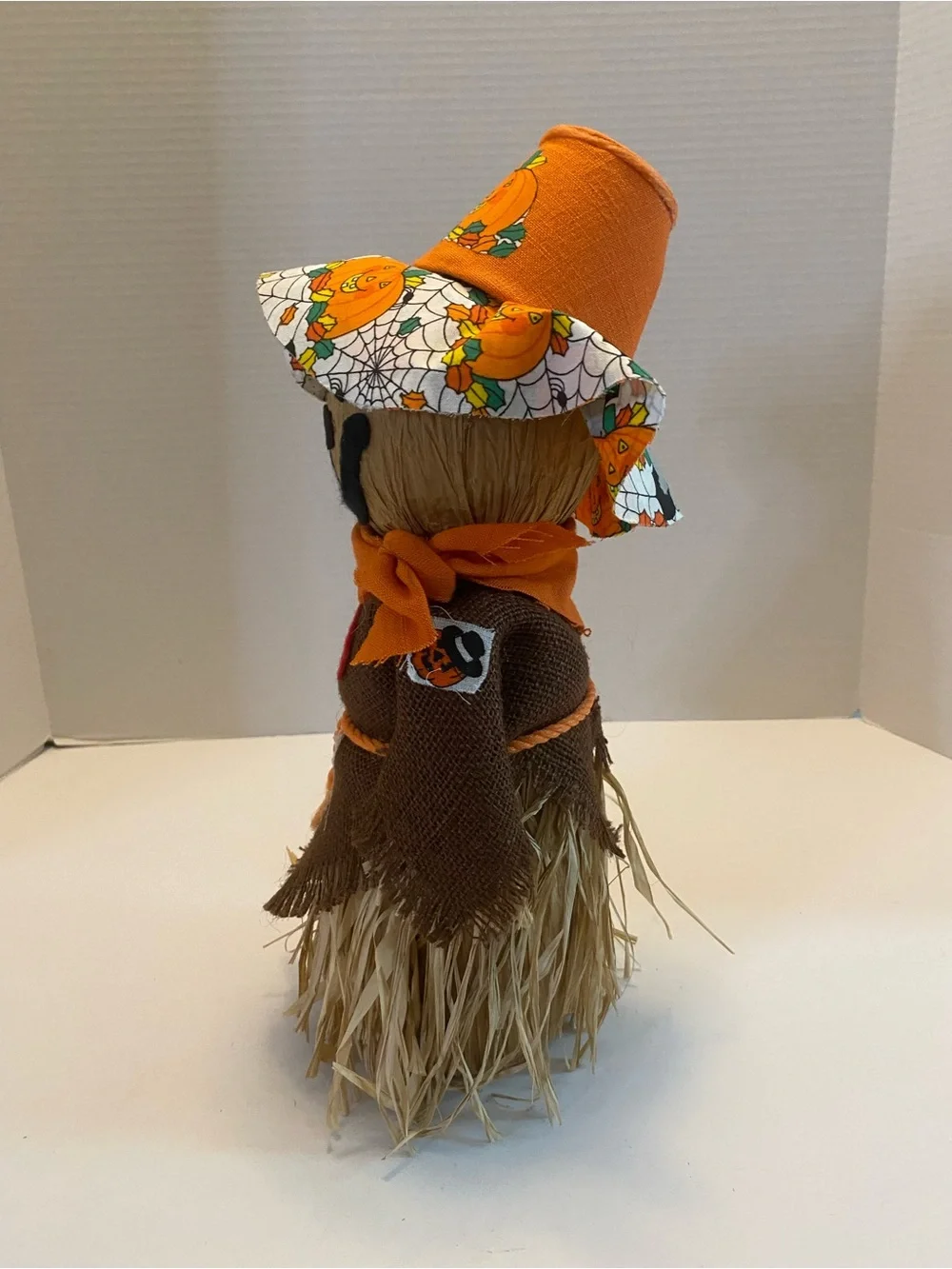 Scarecrow Harvest Decor Fabric Tabletop Decoration Fall Thanksgiving Straw